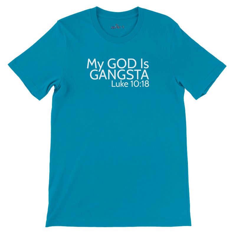 Gildan 'My God Is Gangsta' Crew Neck T-shirt - Classic Unisex Fit