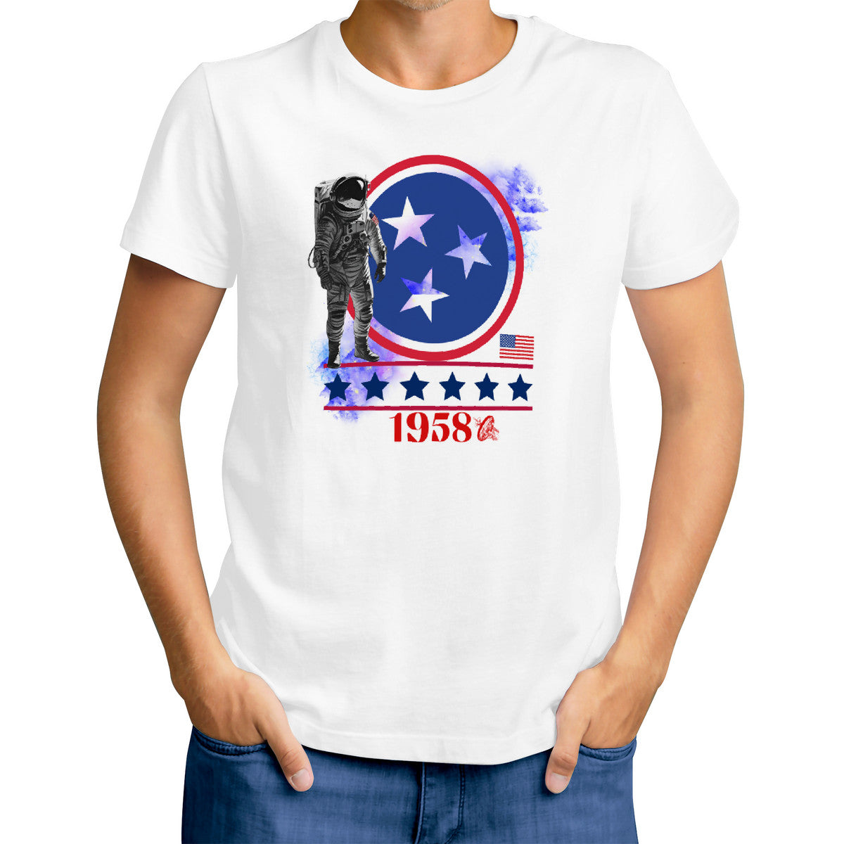 Mens (white) National Aeronautics T-Shirt