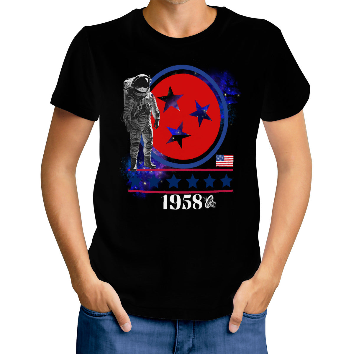 Mens (Black) National Aeronautics T-Shirt