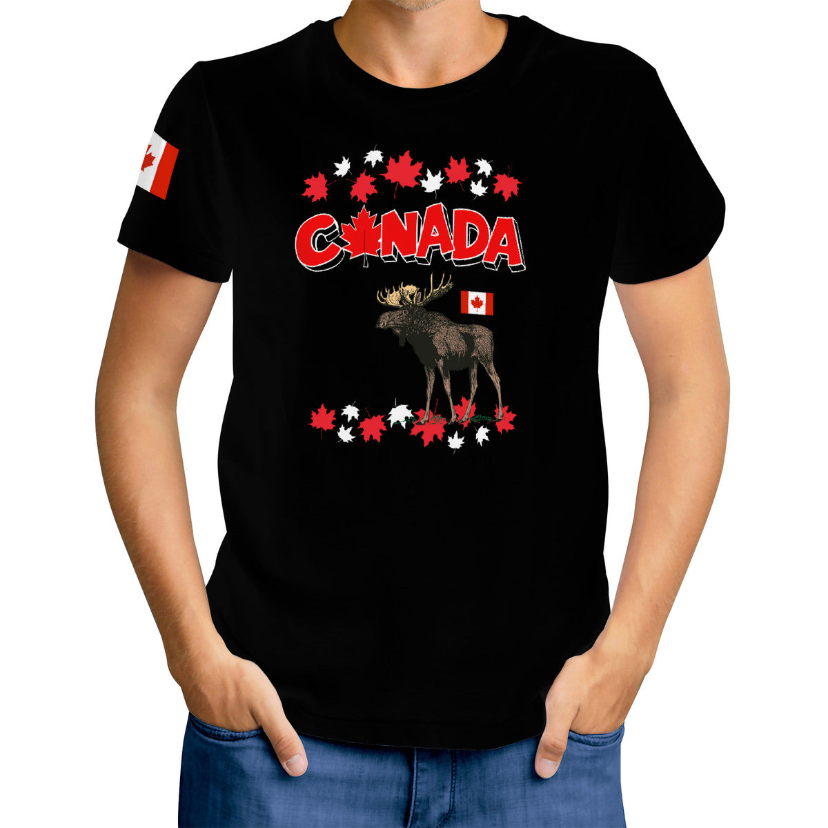 Loving Canada - Travel T-Shirt Black