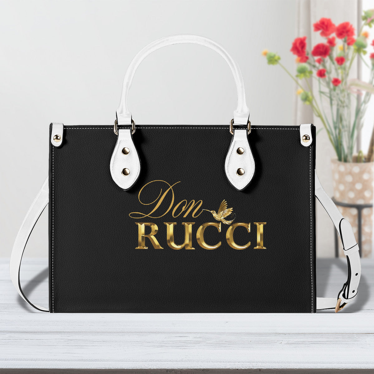 DonRucci Gold pattern designed Leather purse