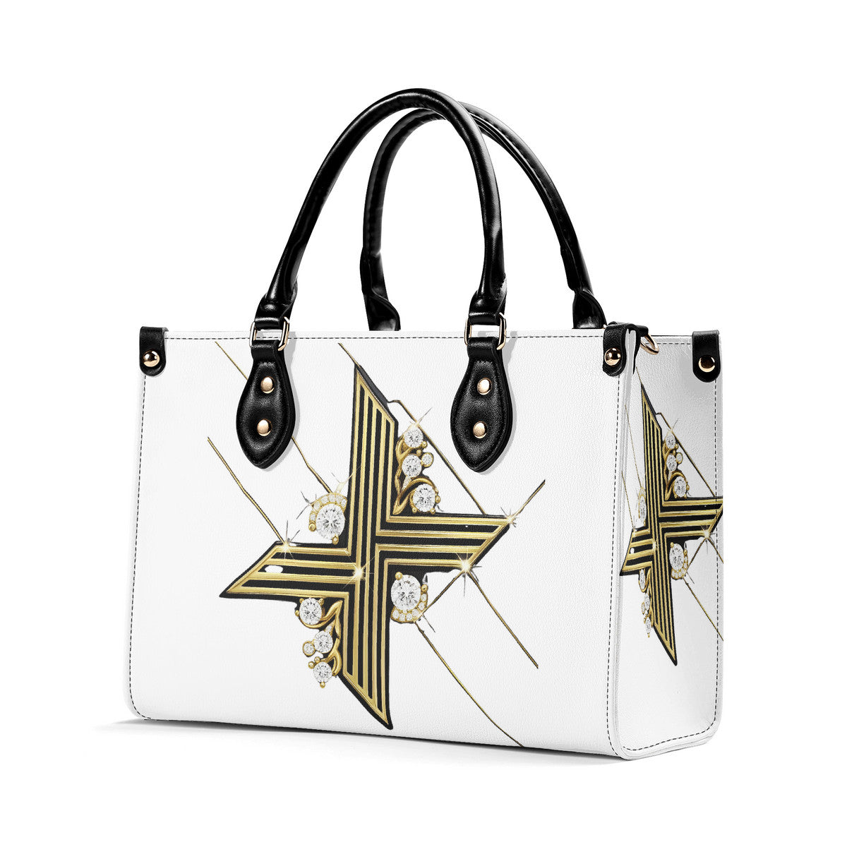 Limited Time! Women's Diamond Despair Handbag-Leather