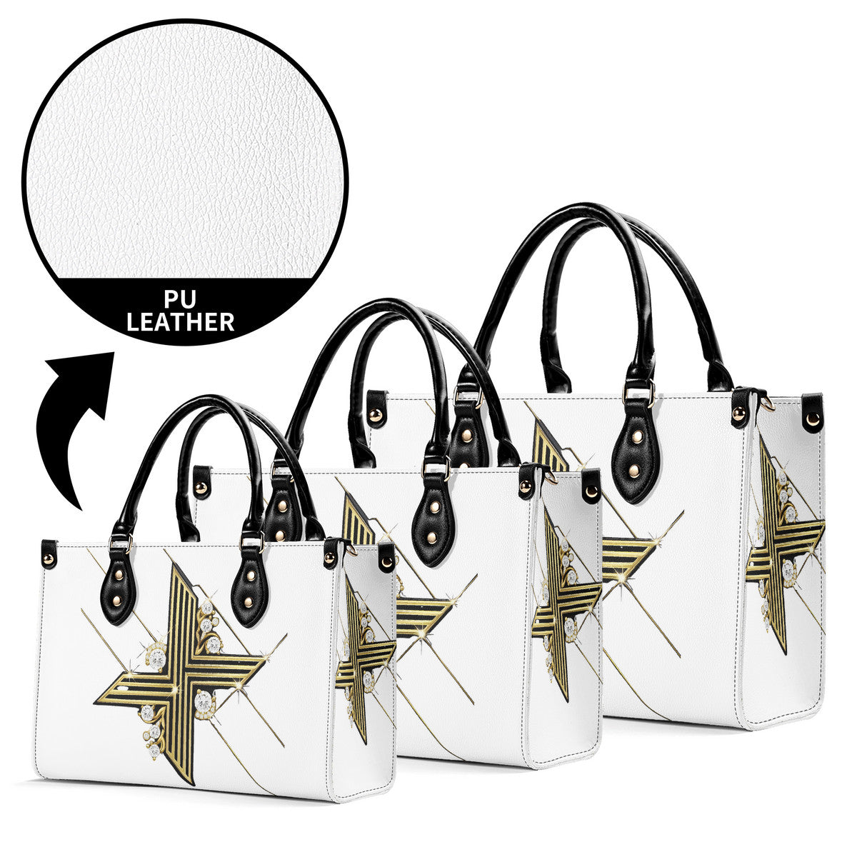 Limited Time! Women's Diamond Despair Handbag-Leather
