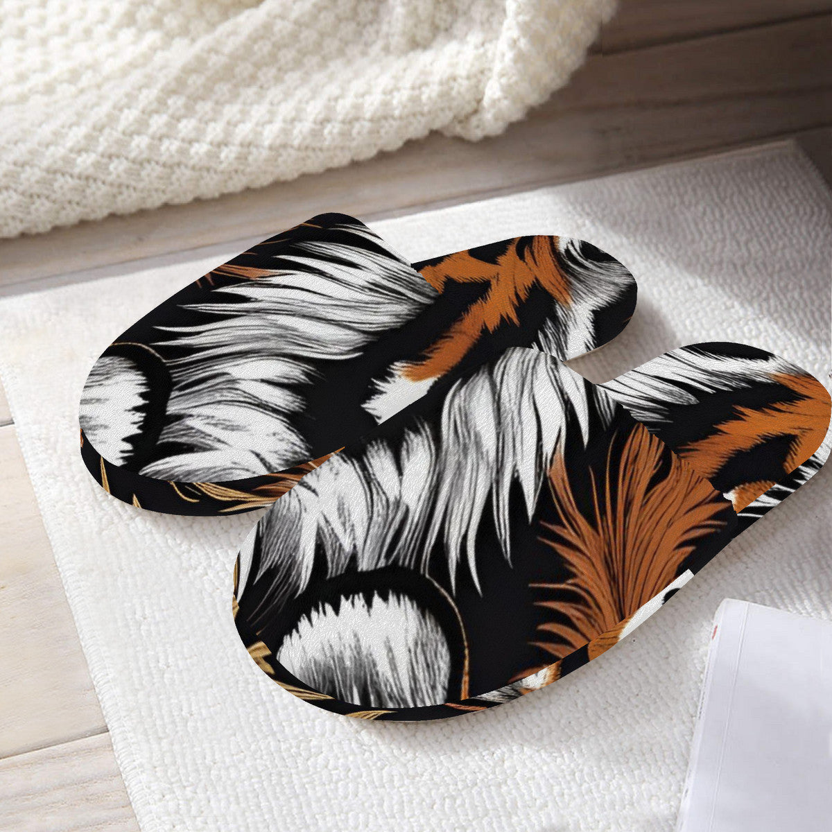 Tiger Print Slippers