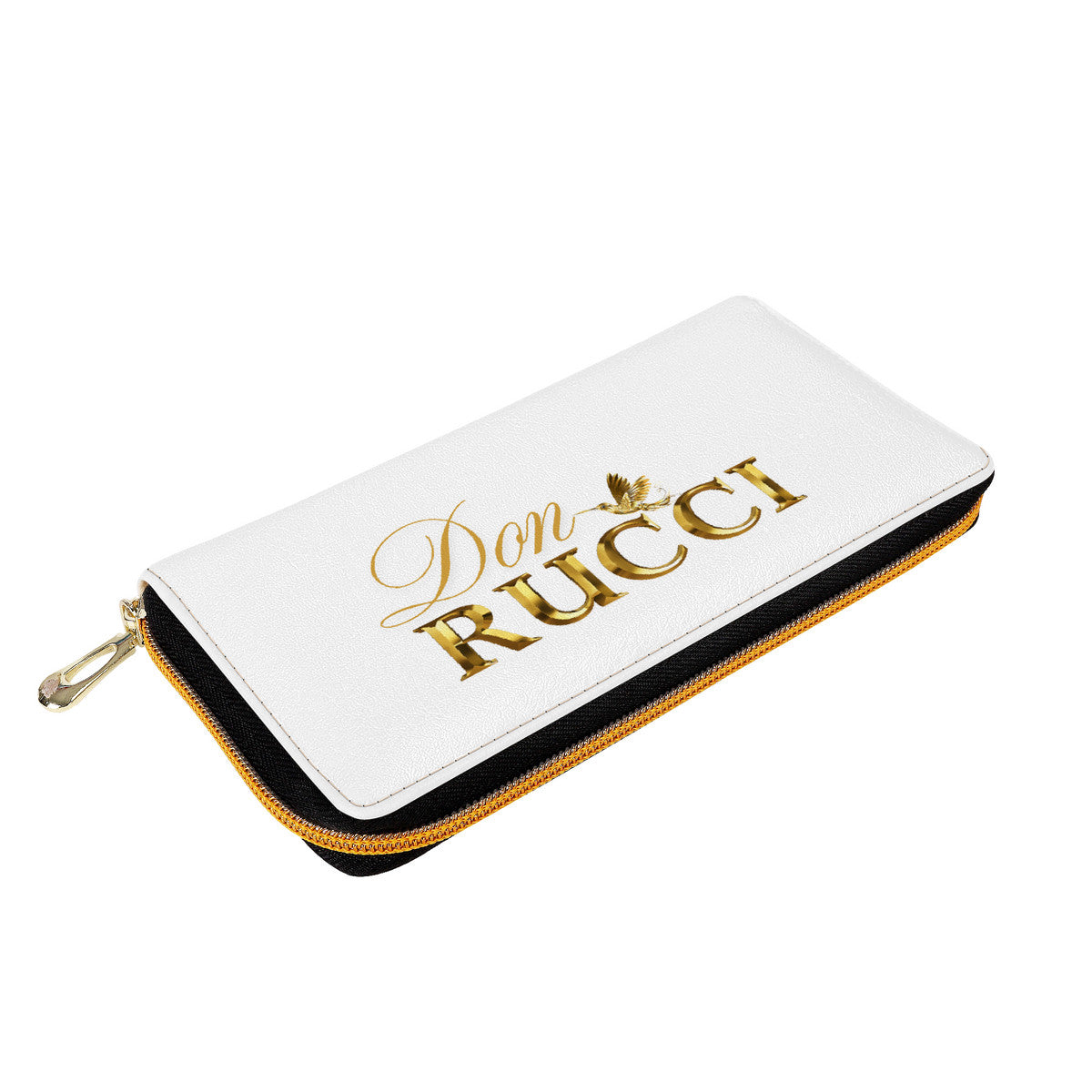 DonRucci Gold Logo Purse Clutch Bag