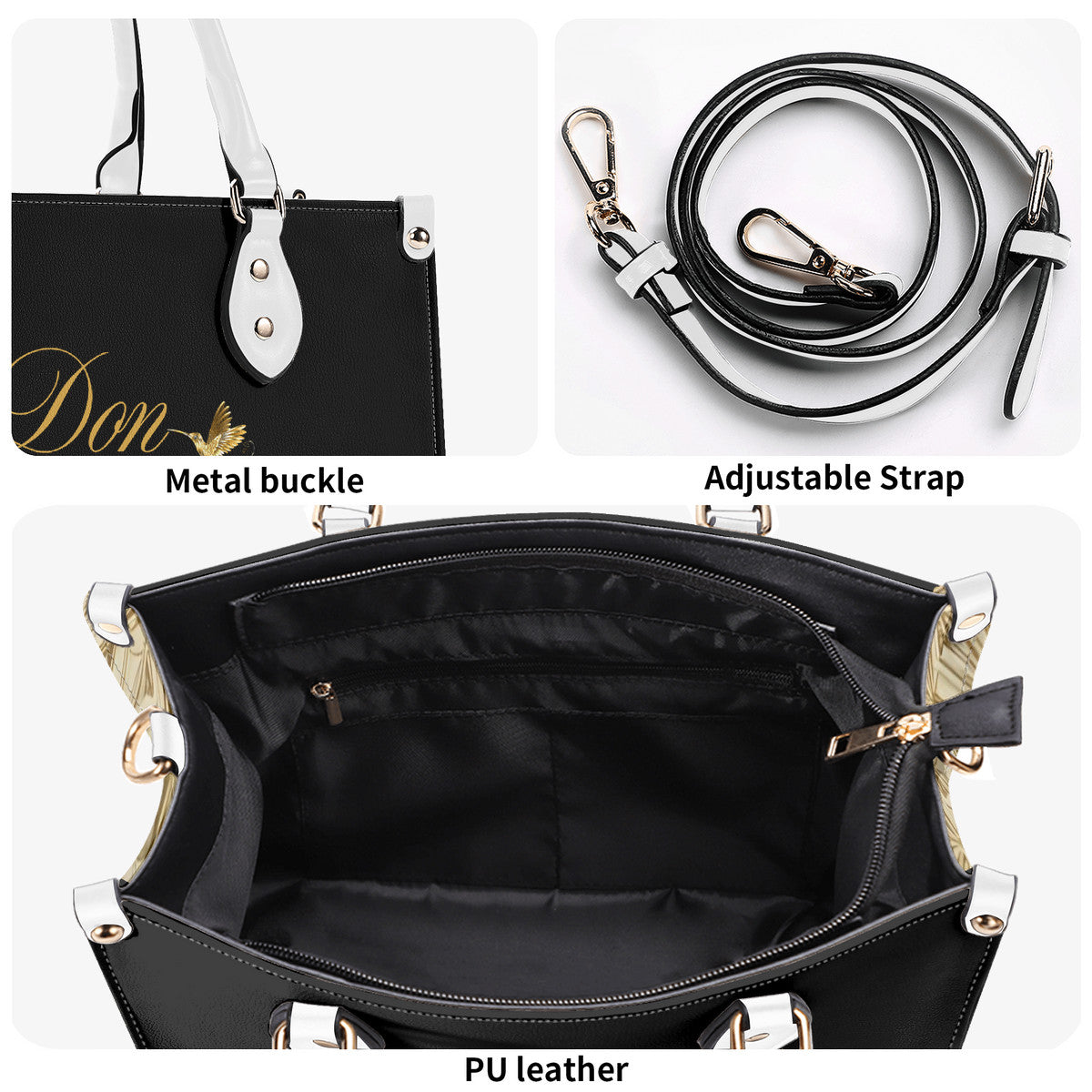 DonRucci Gold pattern designed Leather purse