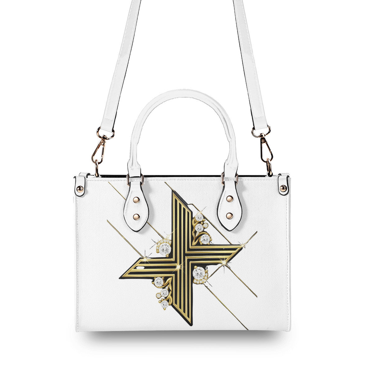 Limited Time! Women's Diamond Despair Handbag-Leather