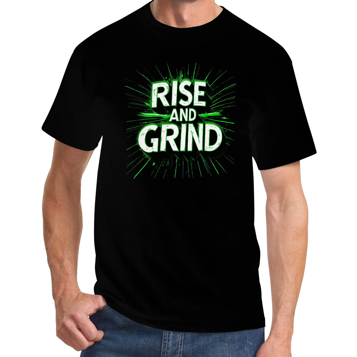 Rise & Grind T-Shirt- Black