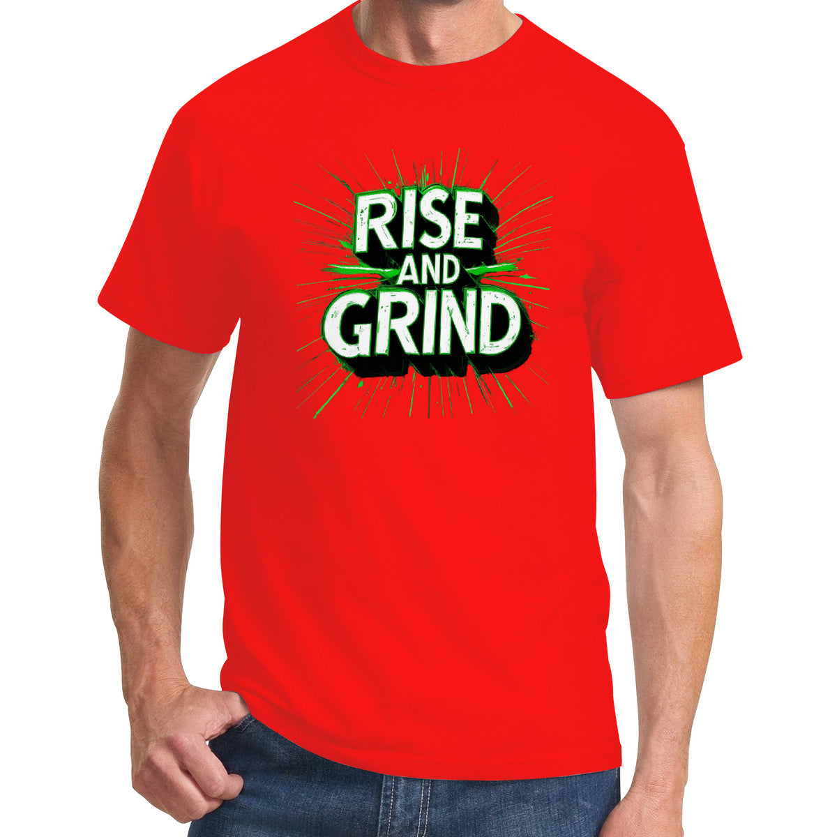 Rise & Grind T-Shirt- Red