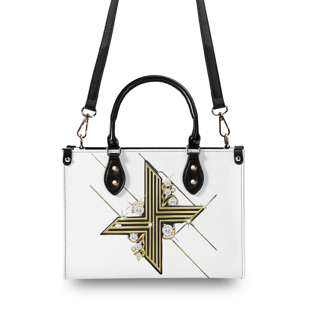 Limited Time! Women's Diamond Despair Handbag-Leather