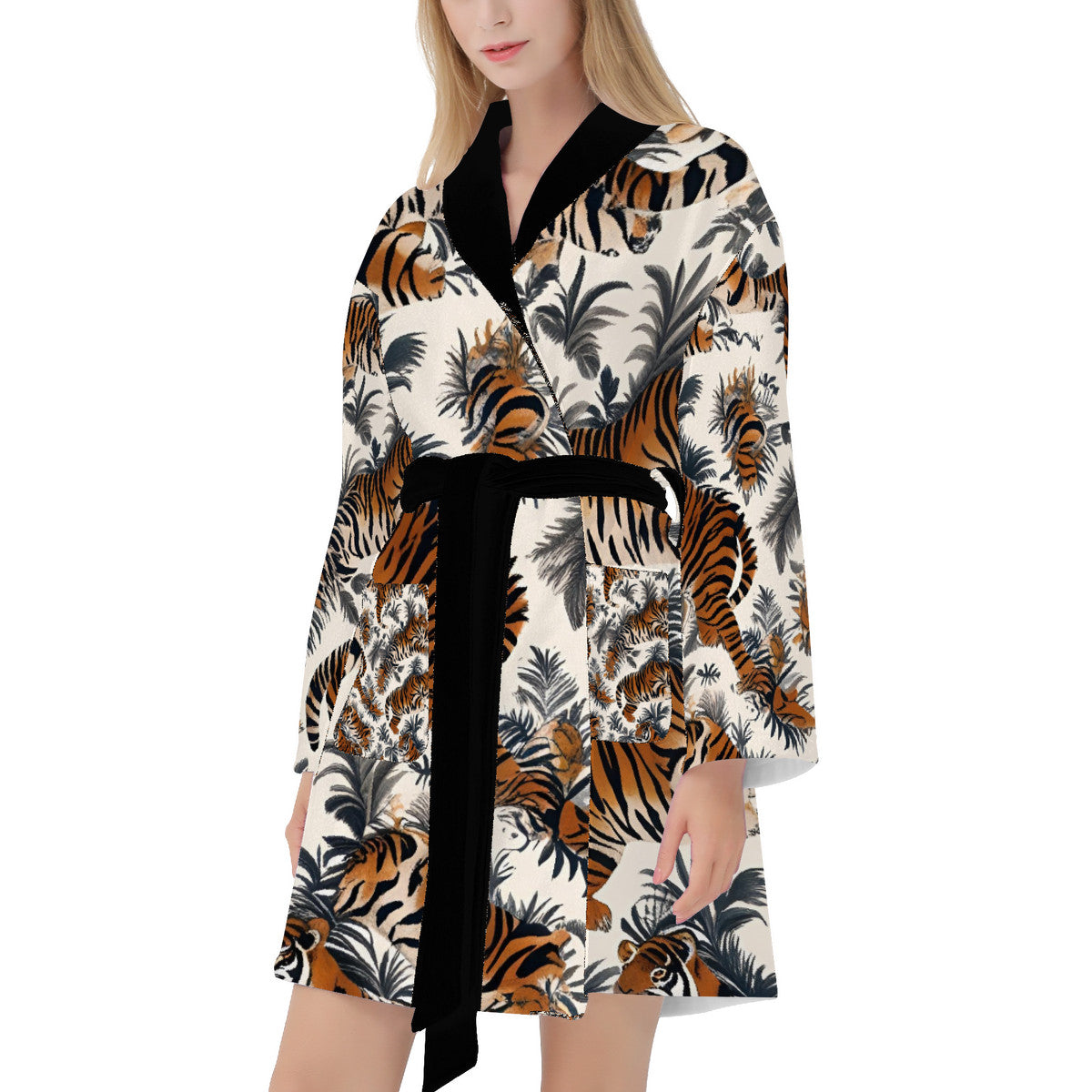 Tiger Print Bath Robe