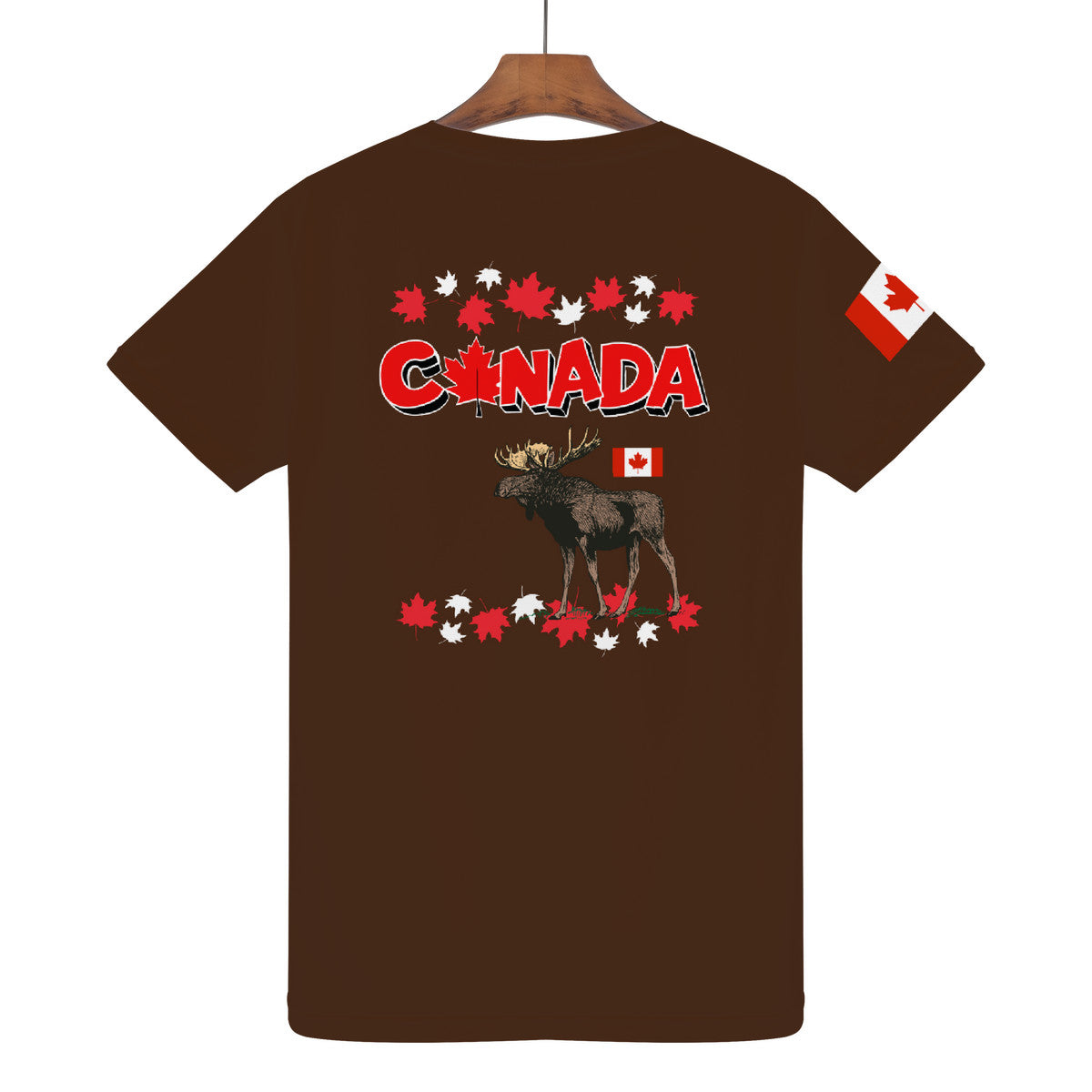 Loving Canada Travel T-Shirt -Brown