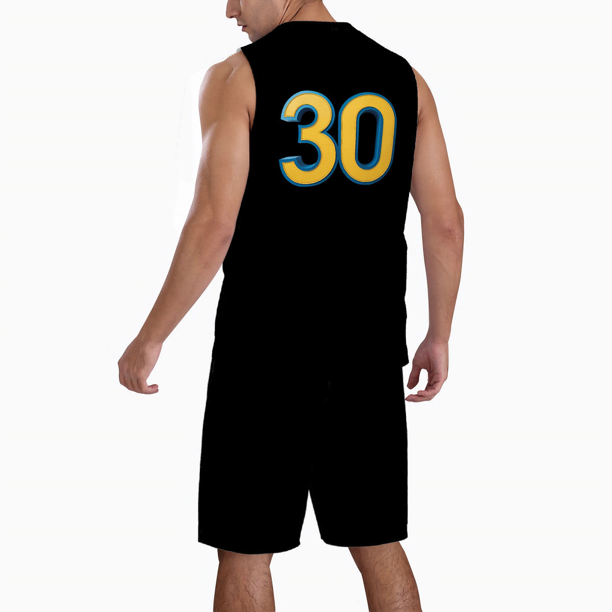 Men’s Basketball "I'm A Fan" Jersey Set- Black