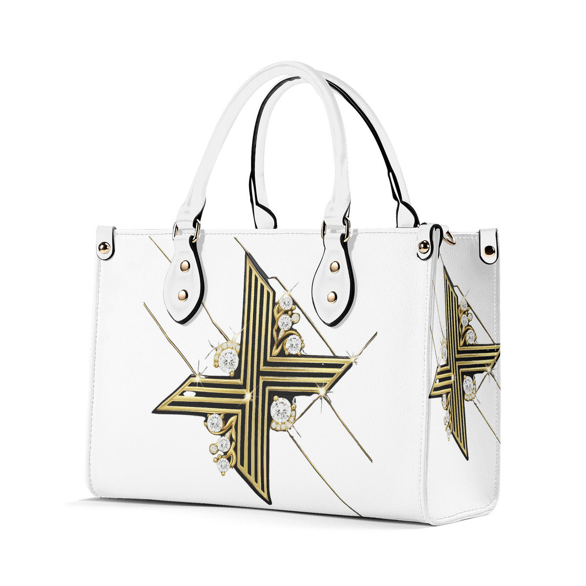 Limited Time! Women's Diamond Despair Handbag-Leather