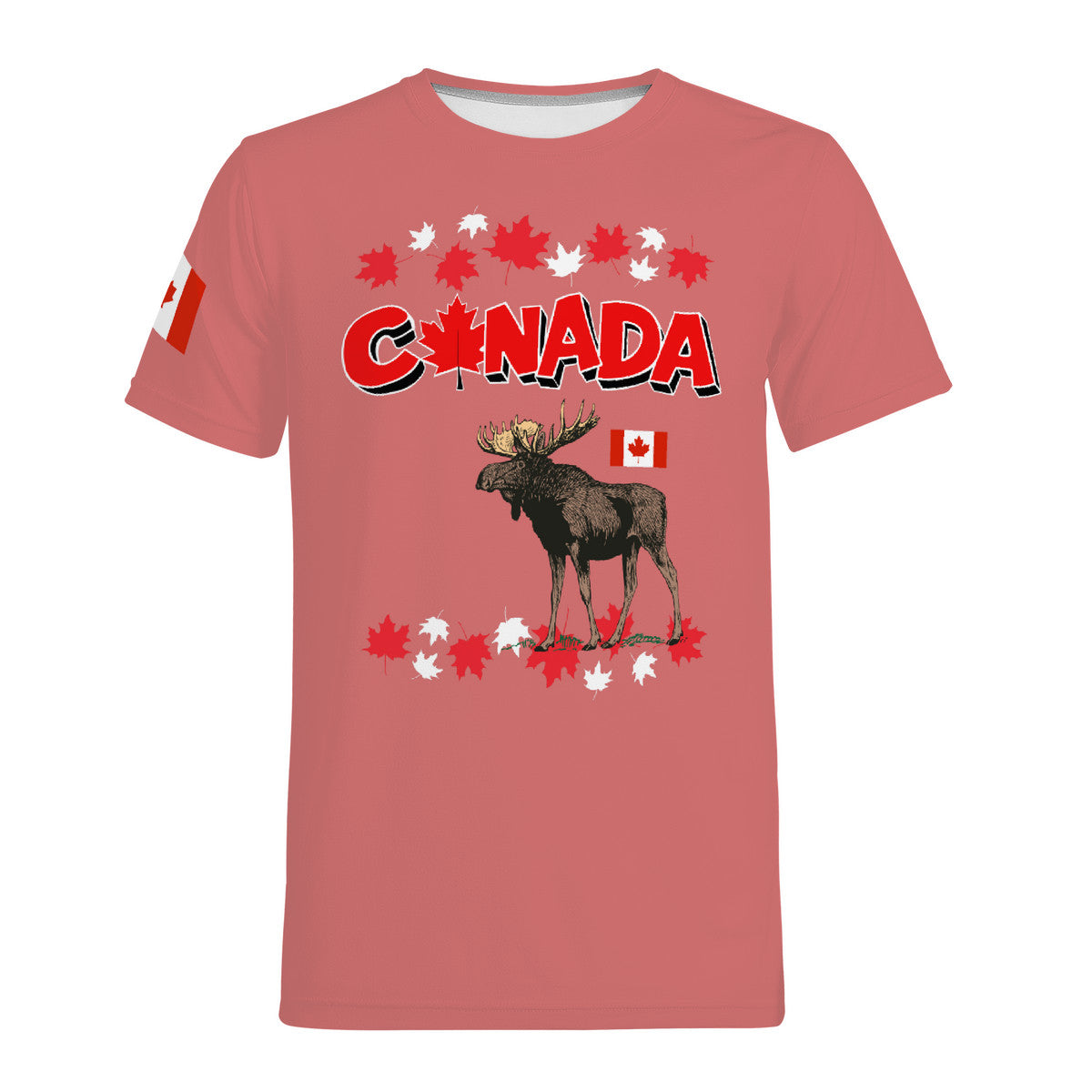 Loving Canada Travel - T-Shirt- Matte Fuchsia