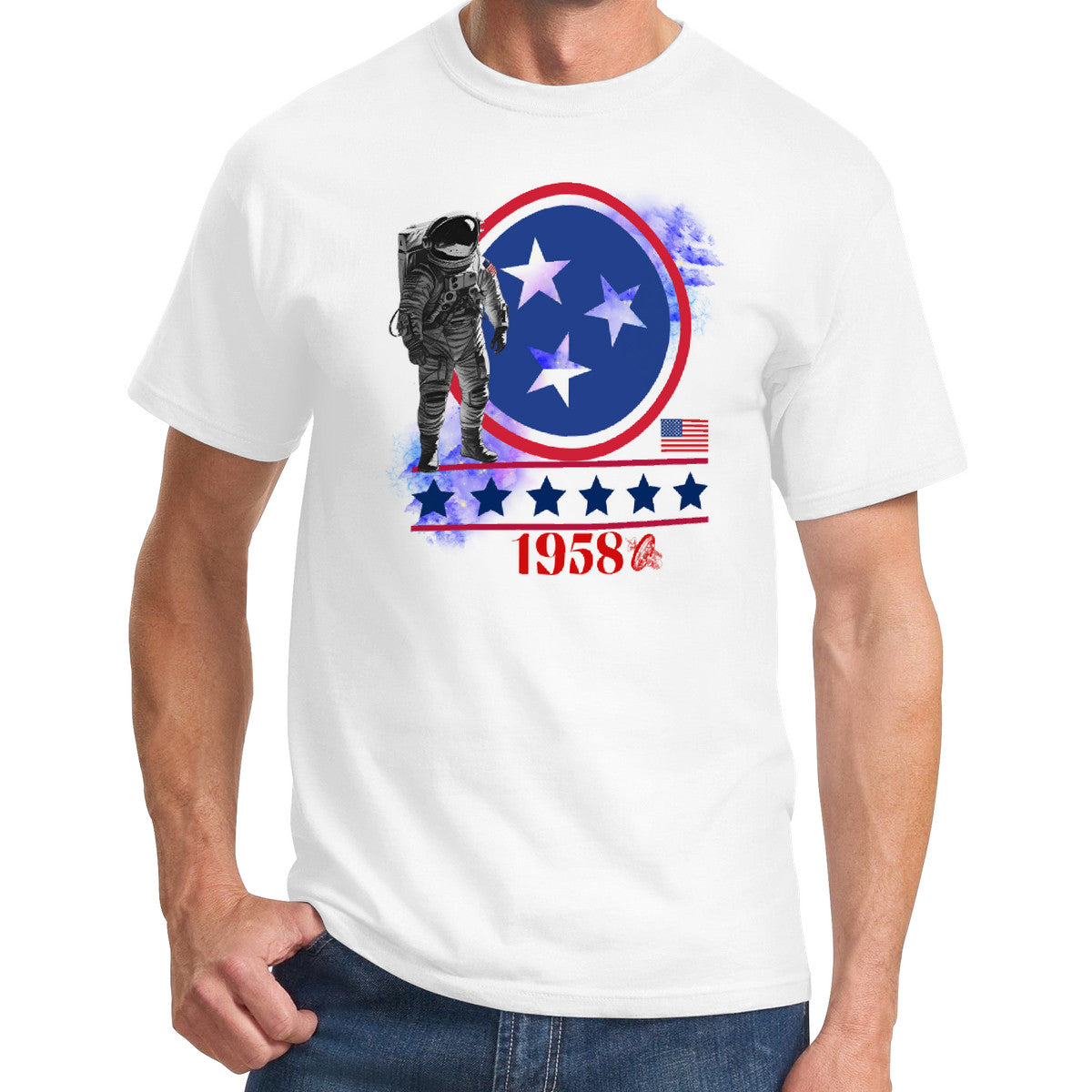 Mens (white) National Aeronautics T-Shirt