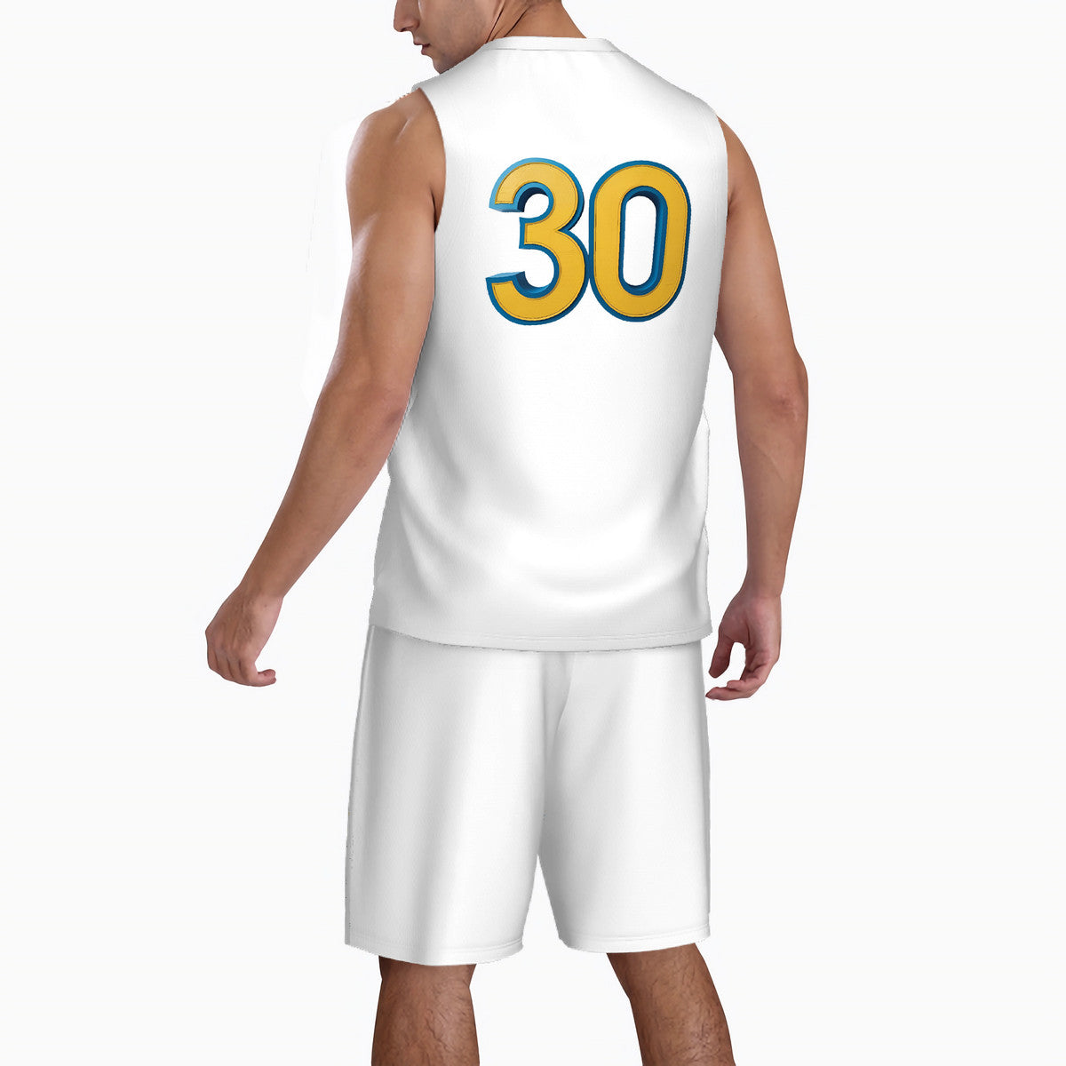 Men’s Basketball "I'm A Fan" Jersey Set- White