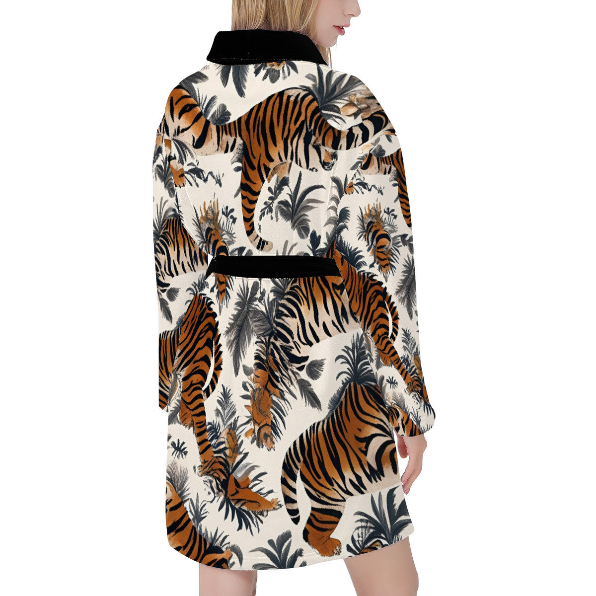 Tiger Print Bath Robe