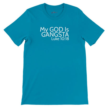 Gildan 'My God Is Gangsta' Crew Neck T-shirt - Classic Unisex Fit